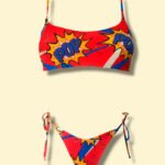 Pop Art bikini top crop